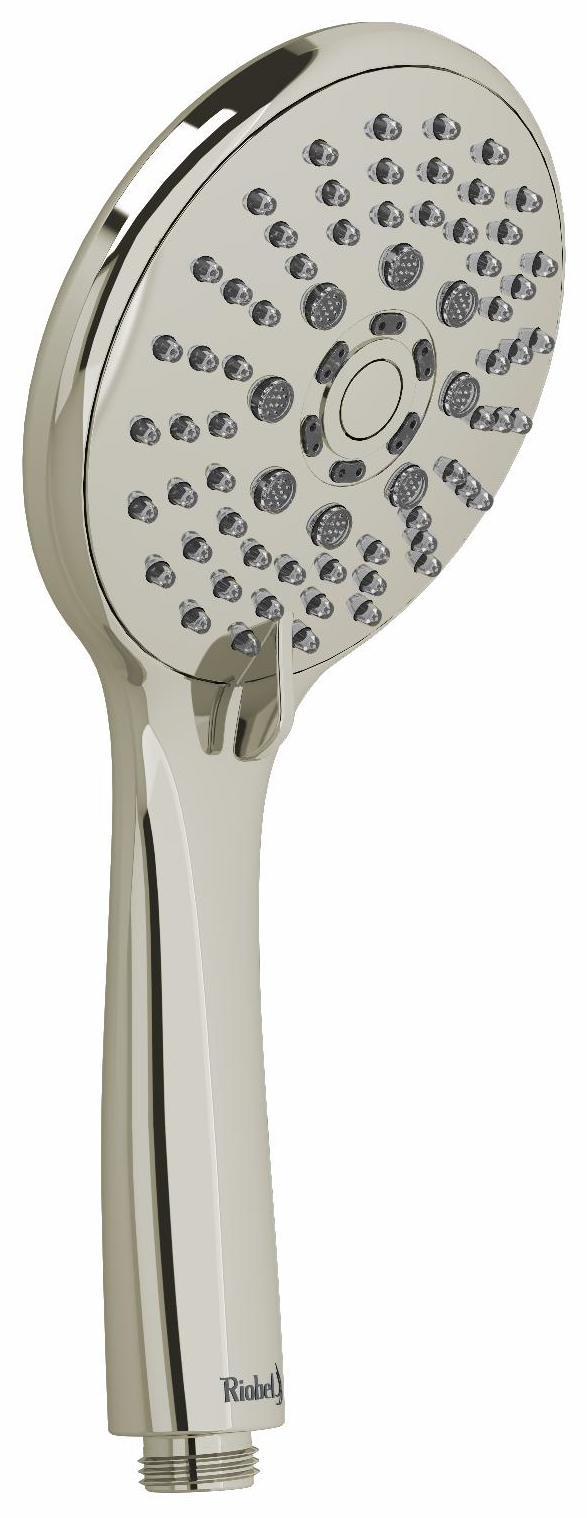 3 Function Handshower with Polished Nickel Finish - 4366PN by RIOBEL | High Pressure Shower Head for Bathroom, Spa & Relaxation
