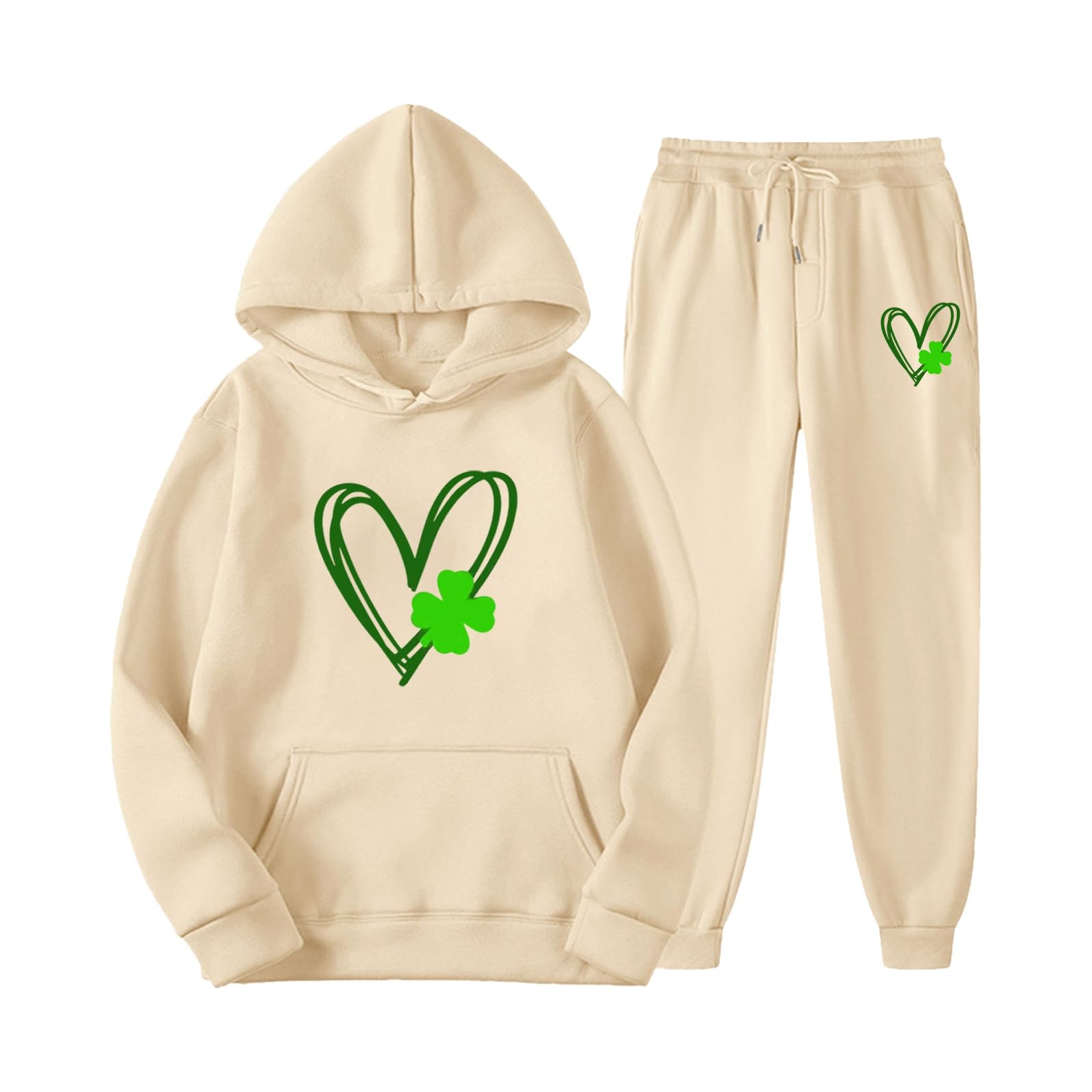 Plus Size Women's Sweatsuit Set - 2 Piece Casual Outfit with Jogger Pants | Fall Matching Tracksuit for Going Out, Gameday & Lounge Wear | Cozy Athleisure Set for Everyday Comfort