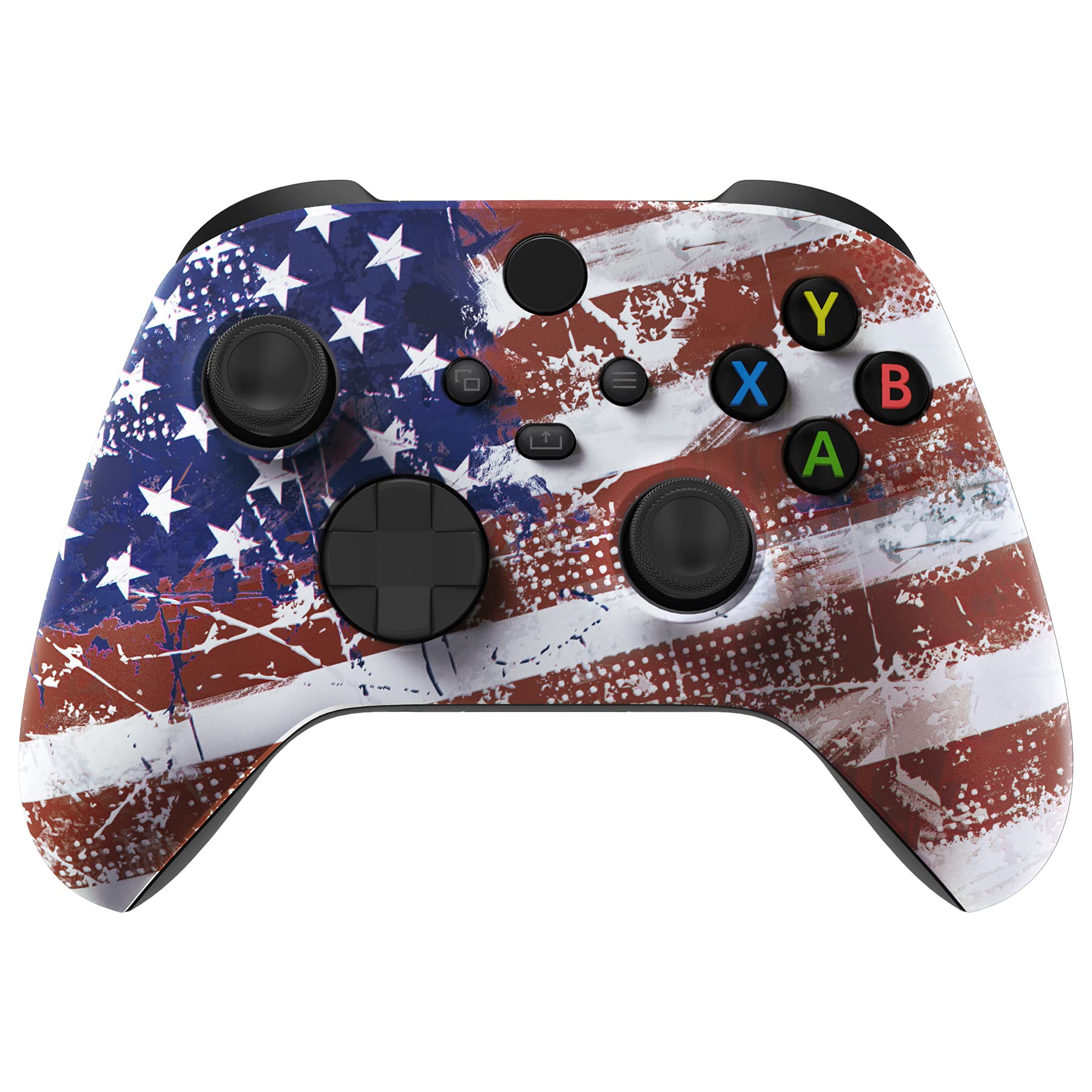 eXtremeRate Xbox Series X/S Controller Shell - US Flag Cover for Gaming & Customization