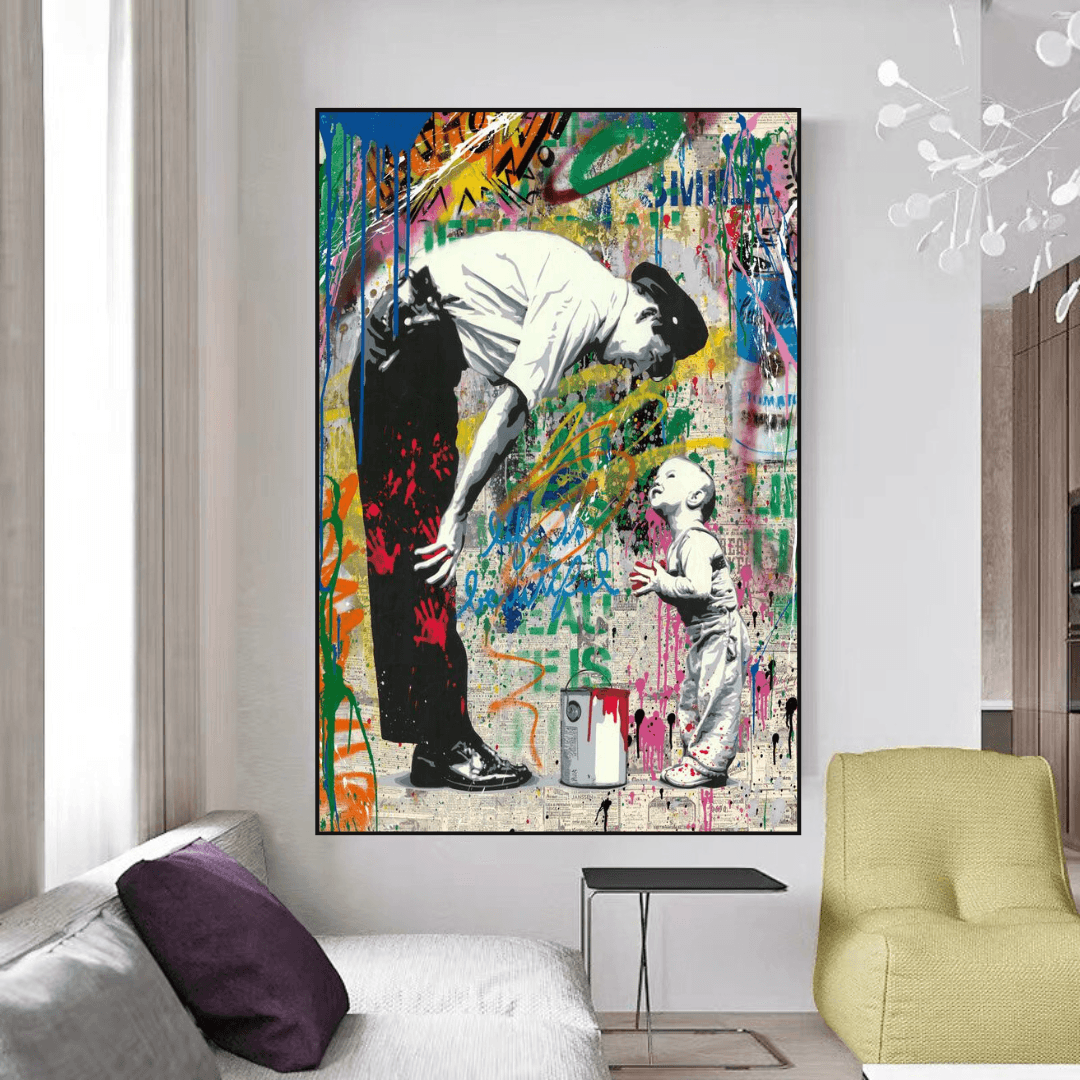 Banksy Life is Beautiful Poster - Powerful Street Art Statement for Home & Office Decor | Inspirational Wall Art for Living Room, Bedroom or Studio
