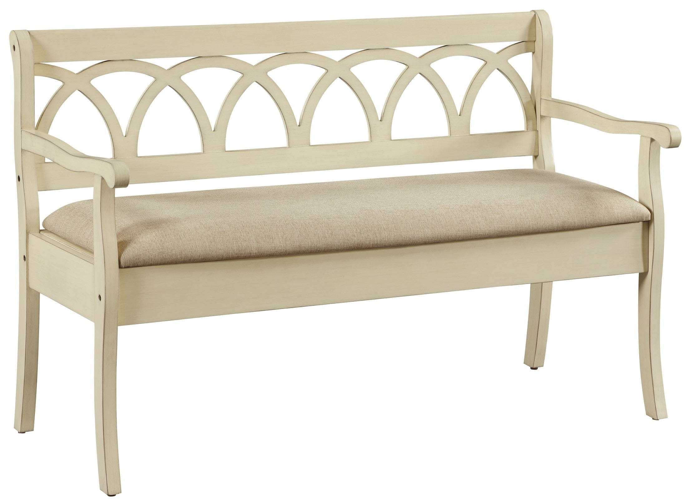 Office Star OSP Designs Coventry Storage Bench [CVN371] - Multifunctional Entryway Bench with Seat & Storage for Home, Office, or Mudroom Organization