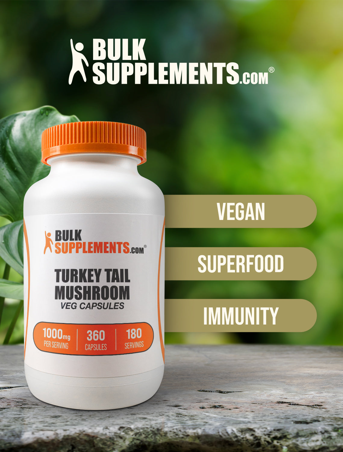Premium Turkey Tail Mushroom Capsules - Organic Immune Support Supplement for Wellness & Vitality - Boost Energy & Health Naturally - Perfect for Daily Wellness Routine & Immune System Support