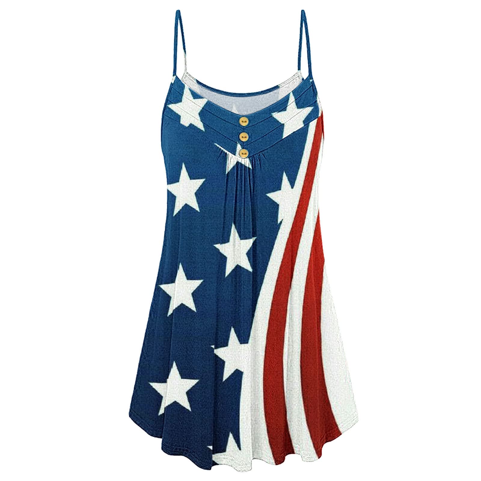 Gibobby Women's Independence Day Print Tube Tops - Summer Sleeveless Bohemian Lace Tank Tops for Casual Wear & Festive Outfits | Perfect for 4th July Celebrations, Beach Parties & Music Festivals