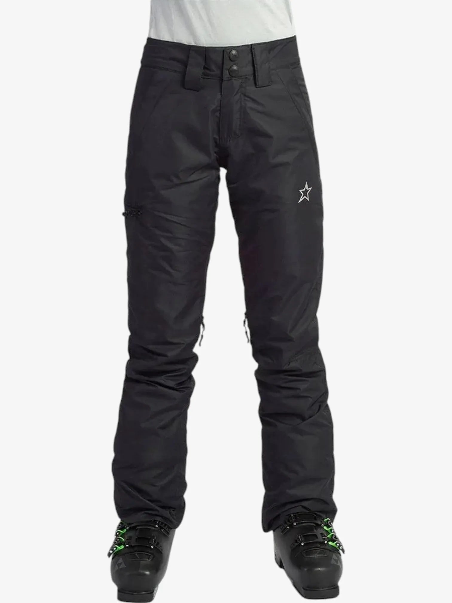 Alaska Snow Women's Amancay 8k Black Pants - Waterproof Winter Hiking Trousers for Outdoor Adventures & Cold Weather