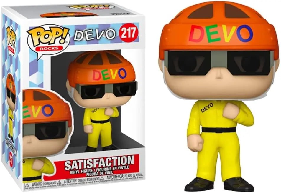 Devo Satisfaction Yellow Suit Pop! Vinyl Figure - Funko Pop Music Collectible for Fans, Gift Idea for Rock Music Lovers - Perfect for Display, Collections & Themed Parties