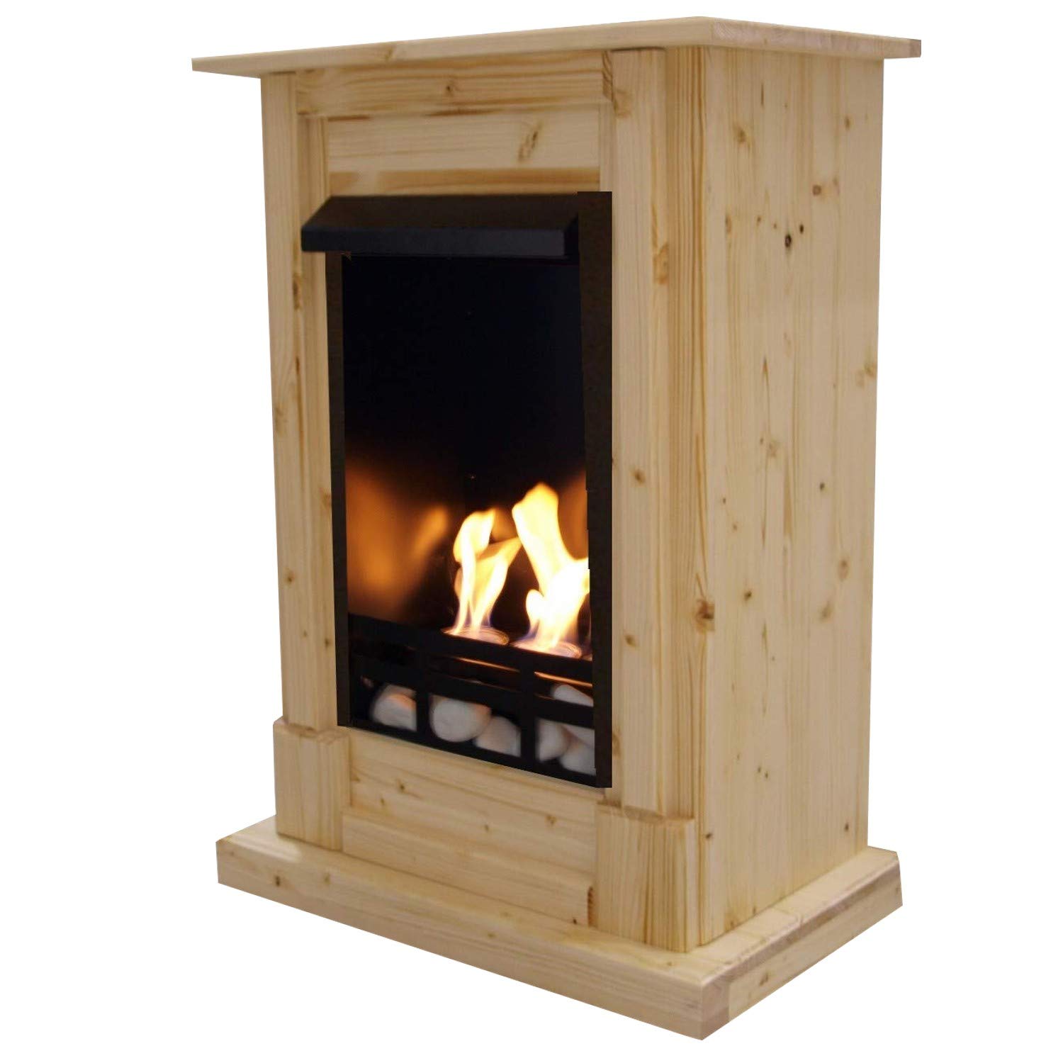 Bio Ethanol Fireplace - Model Madrid - Eco-Friendly Ventless Fireplace with Accessories - Perfect for Living Room, Bedroom, or Outdoor Patio