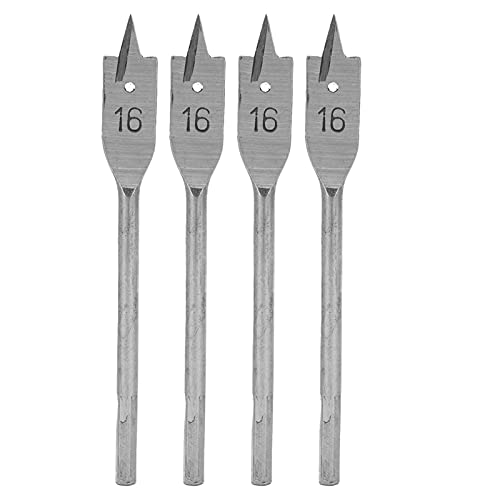 16mm Flat Wood Drill Bits - Spade Boring Drill Bit for Woodworking & DIY Projects | Perfect for Cabinet Making, Furniture Repair & Home Improvement