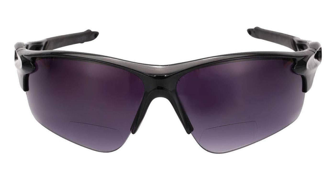 Polarized Lightweight Sport Wrap Bifocal Reading Sunglasses for Men & Women - UV Protection for Running, Cycling & Outdoor Activities