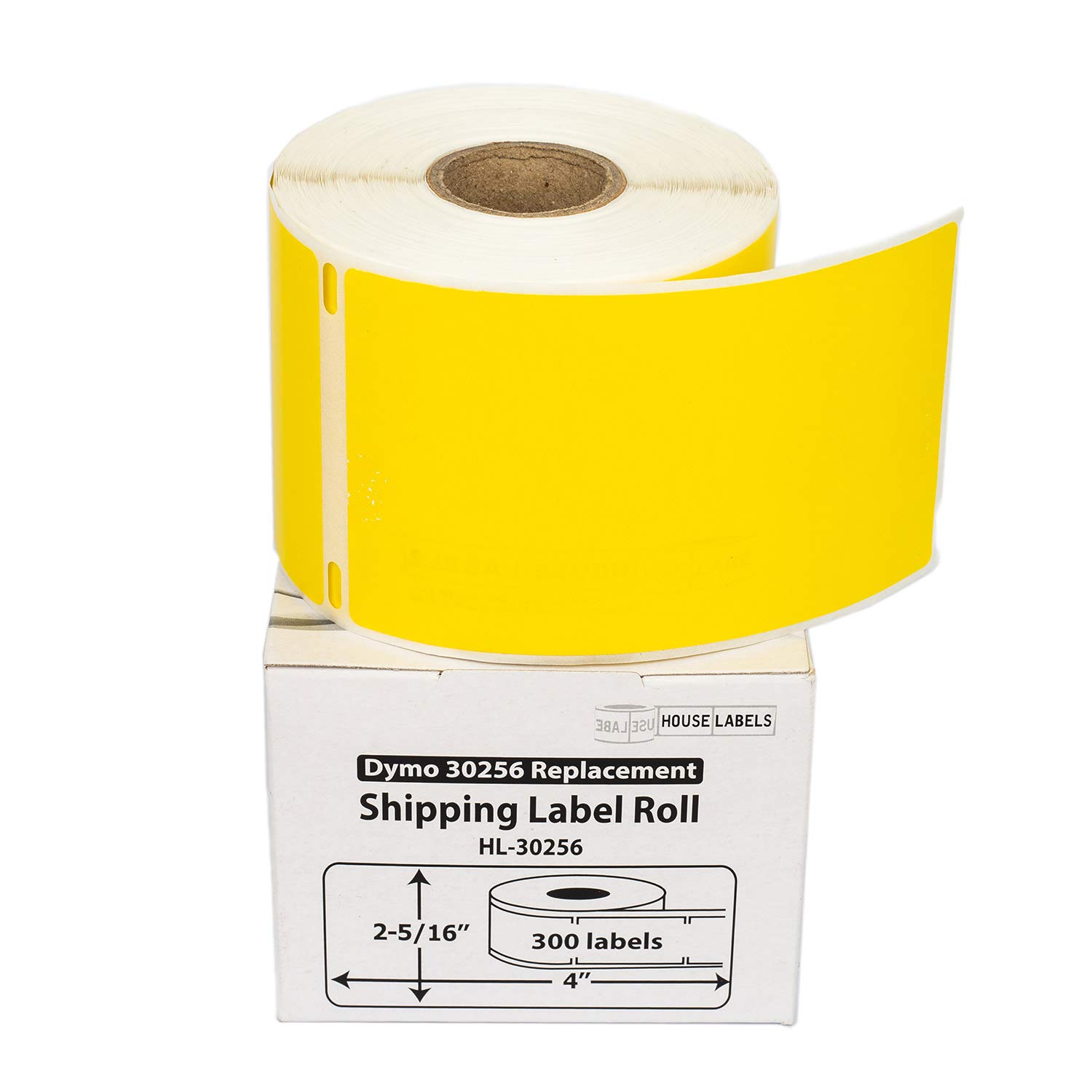 HOUSELABELS Compatible DYMO 30256 Yellow Shipping Labels (2-5/16