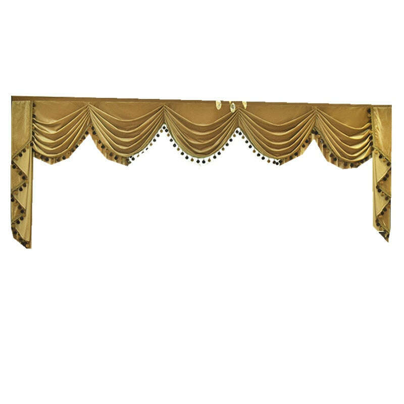 Luxury Rémy European Royal Velvet Valance in Gold - Elegant Bed Skirt for King & Queen Size Beds - Perfect for Master Bedroom Decor & Hotel Luxury Bedding
