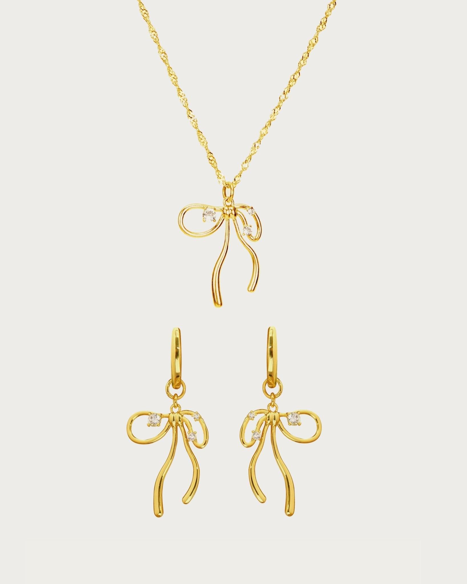 Miffy Sterling Silver Necklace and Earrings Set for Women - Cute Bunny Jewelry Gift for Girls, Teens, Birthday, Valentine's Day - Perfect for Everyday Wear, Parties, and Special Occasions