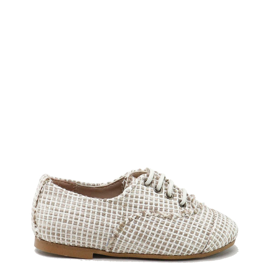 Taupe Weave Lace Oxford Shoes for Women - Comfortable Casual Loafers with Breathable Design | Perfect for Office, Walking & Daily Wear