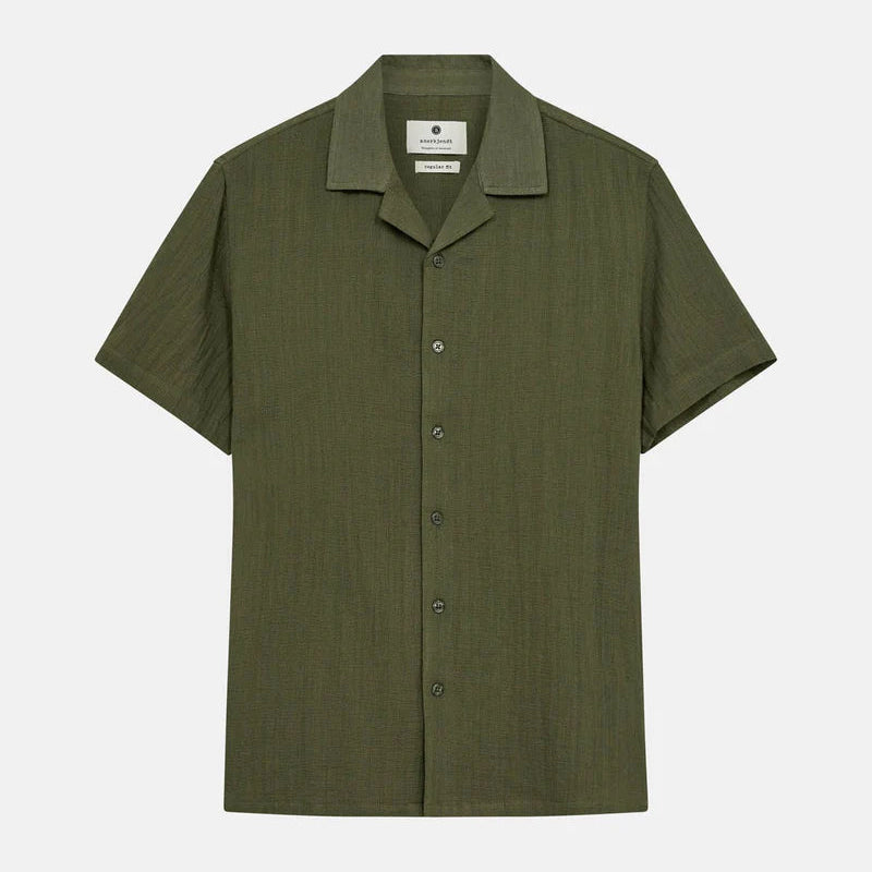 Akleon Short Sleeve Structured Shirt for Men - Premium Comfort & Stylish Fit - Perfect for Casual Wear, Office & Outdoor Activities