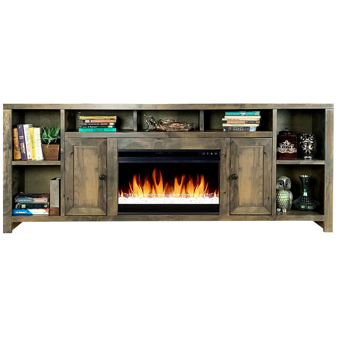 84 Inch Joshua Creek Super Fireplace Console - Elegant Home Decor for Living Room, Bedroom & Office - Perfect for Cozy Winter Nights & Holiday Gatherings