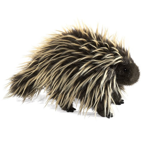 Folkmanis Porcupine Hand Puppet - Realistic Animal Puppet for Kids, Storytelling, and Educational Play | Perfect for Classroom, Theater, and Home Use