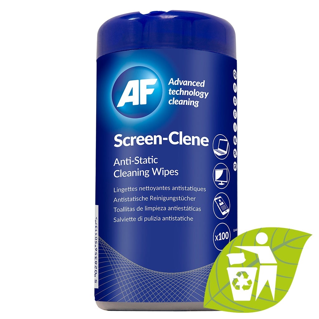 Anti Static Screen Cleaning Wipes - 100 Pack for Laptops, Monitors & Electronics - Dust-Free, Scratch-Free Cleaning for Home, Office & Gaming Setups