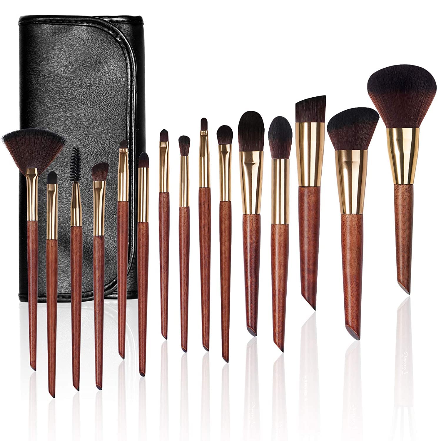 15Pcs Professional Makeup Brush Set - Foundation, Blending & Eyeshadow for Flawless Beauty