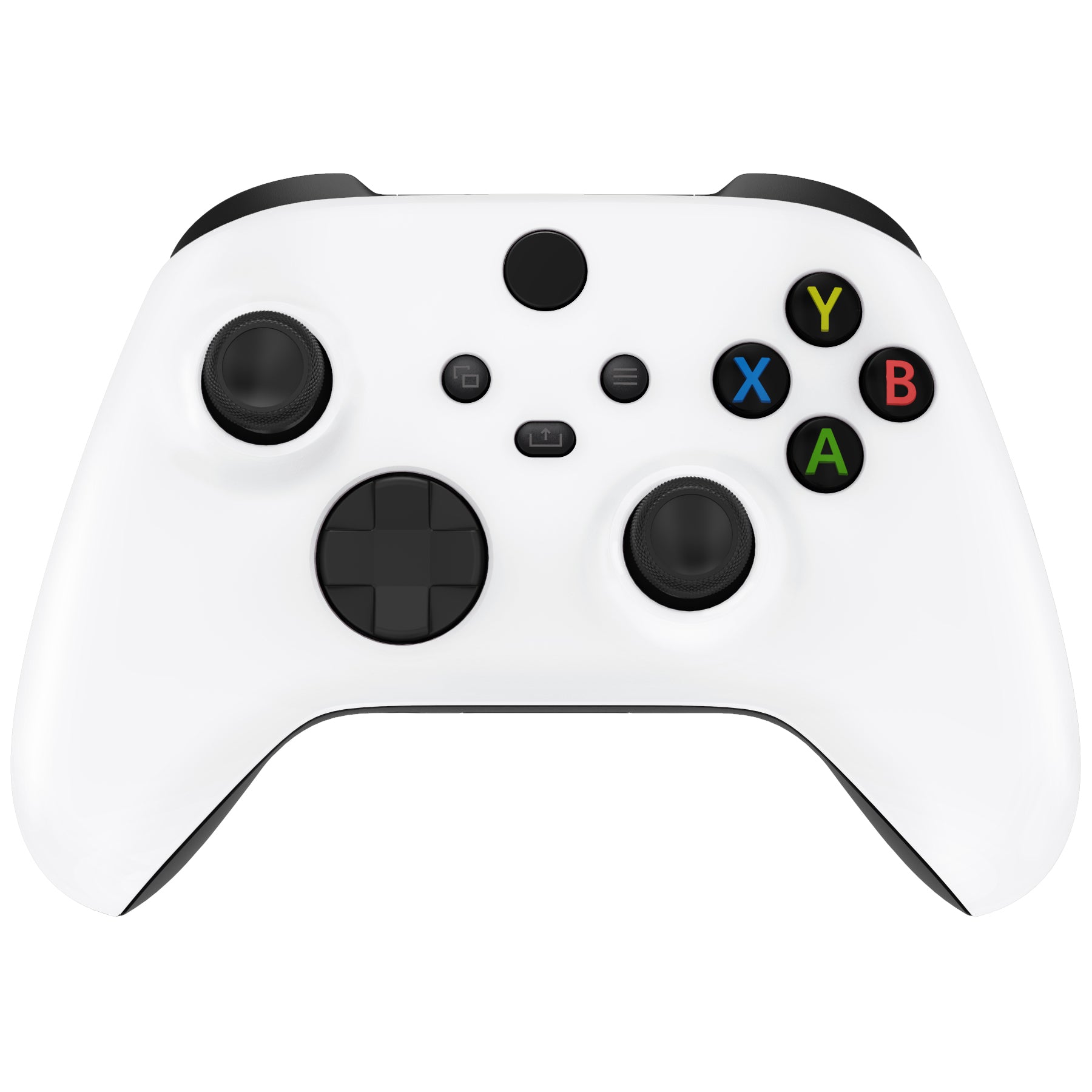 eXtremeRate Solid White Replacement Front Housing Shell for Xbox Series X & S Controller - Custom Cover Faceplate (Controller Not Included) FX3M507 - Perfect for Gaming, Modding & Personalization