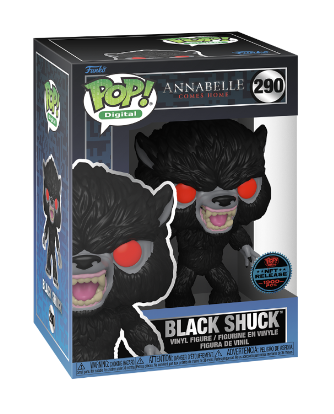 WB Horror Black Shuck NFT Redemption 1900-Piece Funko Pop Vinyl Figure - Limited Edition Collectible for Horror Fans & NFT Enthusiasts | Perfect for Display, Gifting, and Digital Art Collections