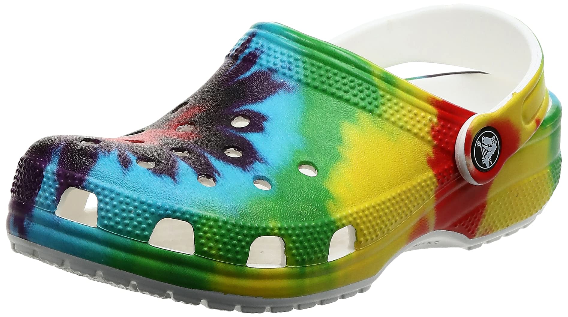 Crocs Classic Tie Dye Clogs for Men and Women - Comfortable Slip-On Shoes for Casual Wear, Beach, Garden & Indoor Use