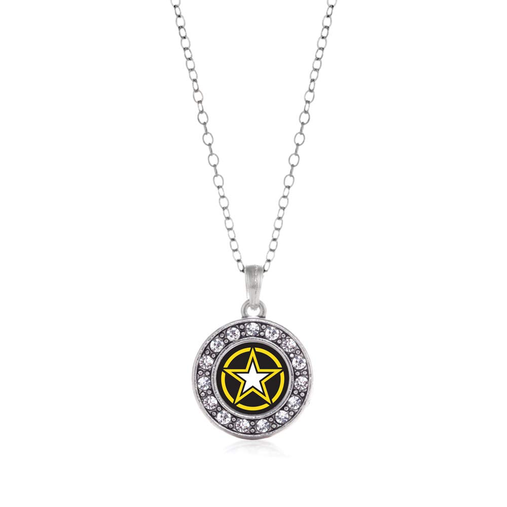 Inspired Silver - 18 Inch Sterling Silver Circle Charm Necklace with Cubic Zirconia, Elegant Layering Jewelry for Women | Perfect for Everyday Wear, Date Nights & Special Occasions