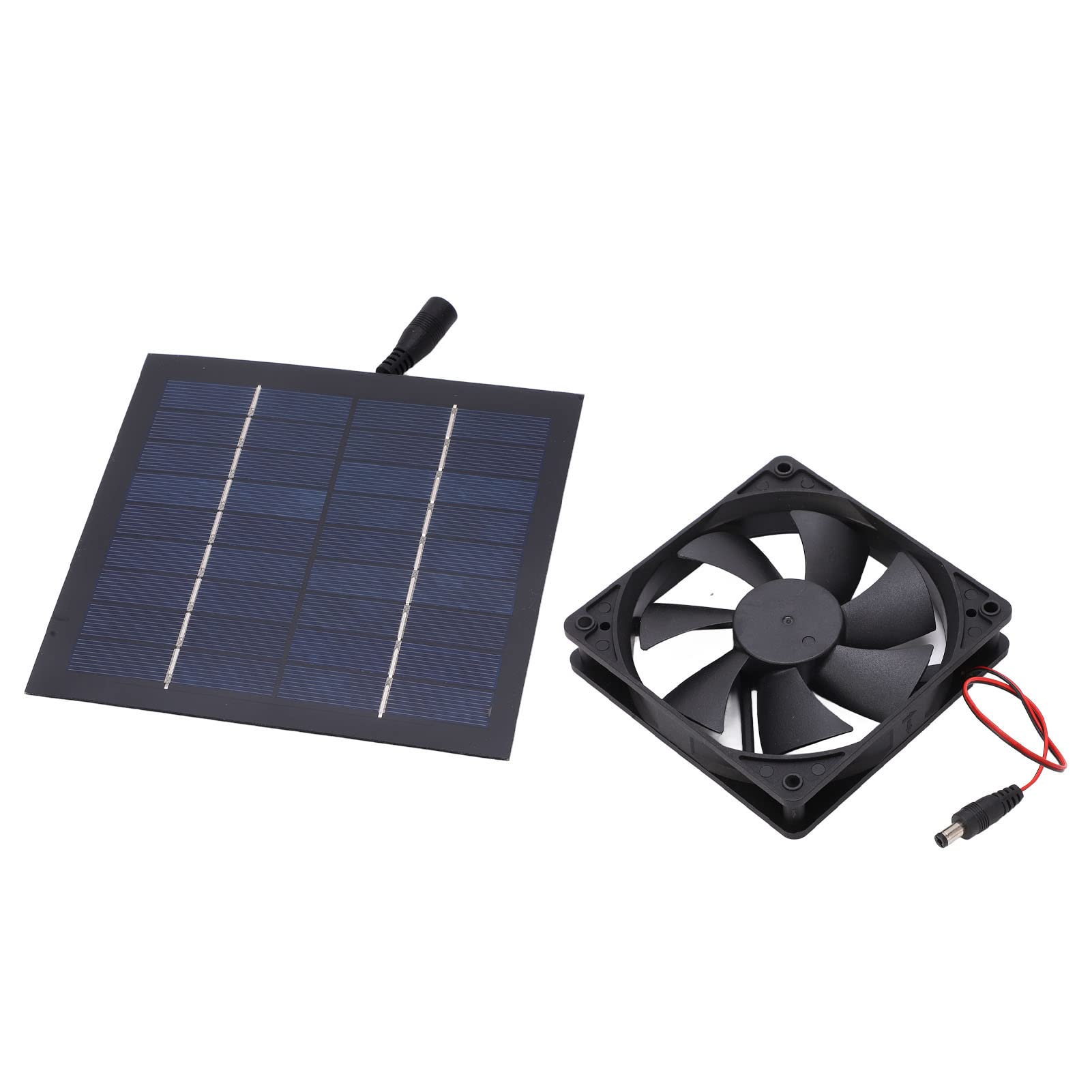 Kadimendium 20W Solar Powered Fan - Eco-Friendly Cooling Fan for Pet Houses, Easy to Operate with High 20% Conversion Rate | Perfect for Outdoor Kennels, Dog Houses & Summer Pet Cooling