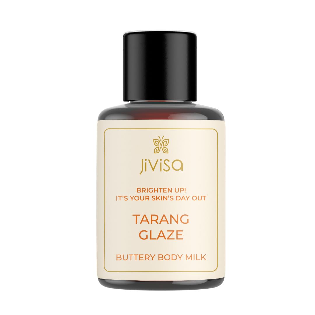 JiViSa Tarang Glaze Hydrating Body Lotion (20ml) - Anti-Aging Moisturizer with Bitter Orange, Jatamansi & Cinnamon Extract | Perfect for Dry Skin Care & Daily Hydration