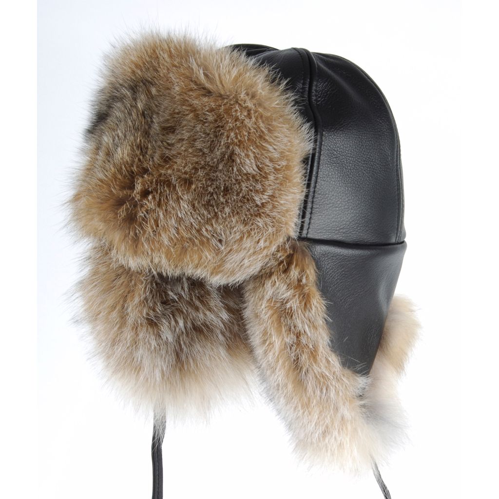 Canadian Lynx Aviator Fur Hat - Winter Pilot Hat for Men & Women - Warm Luxury Fur Trapper Hat for Cold Weather - Perfect for Skiing, Snowboarding & Outdoor Adventures