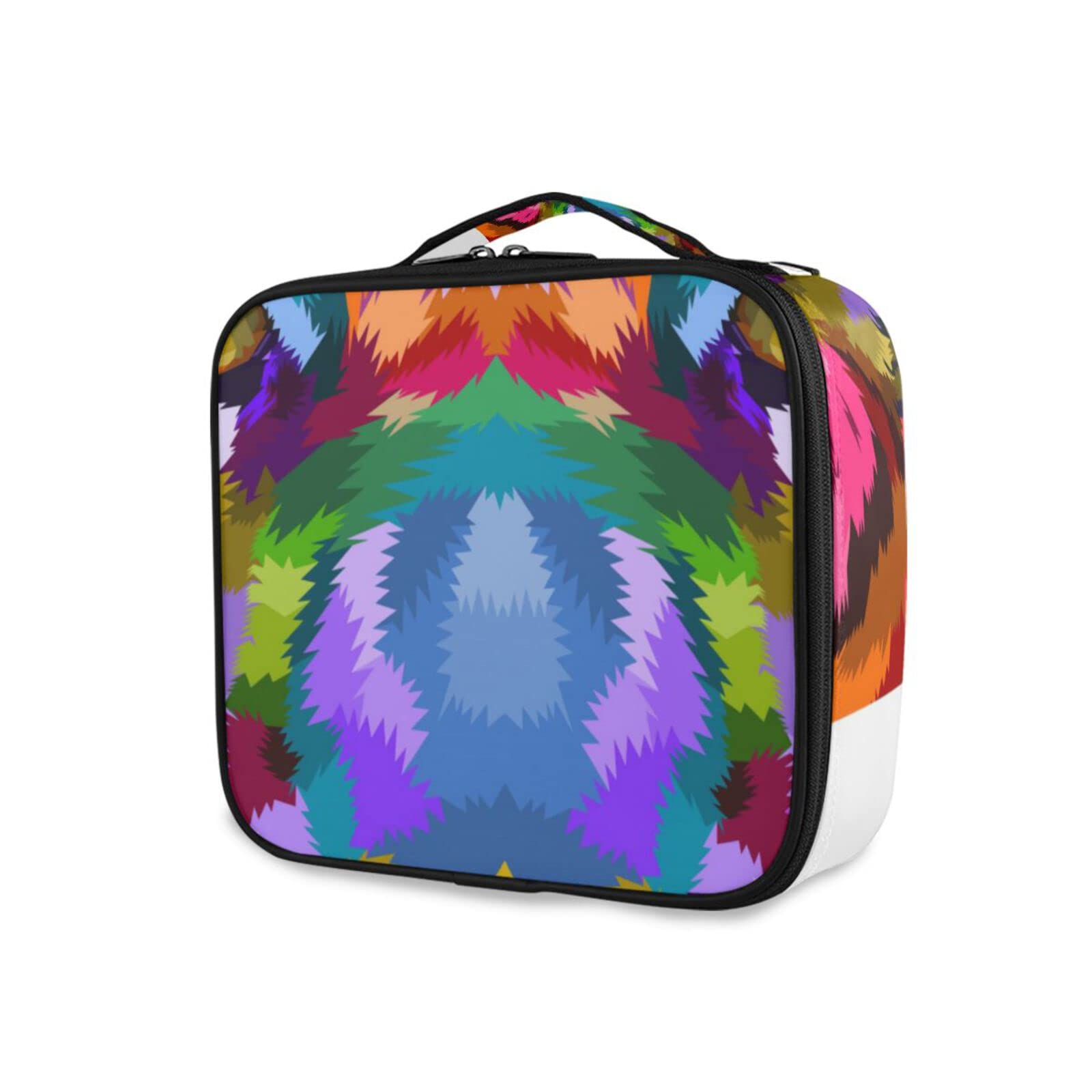Portable Travel Makeup Bag with Adjustable Dividers - Waterproof Cosmetic Organizer for Women & Girls | Perfect for Vacation, Gym & Daily Use