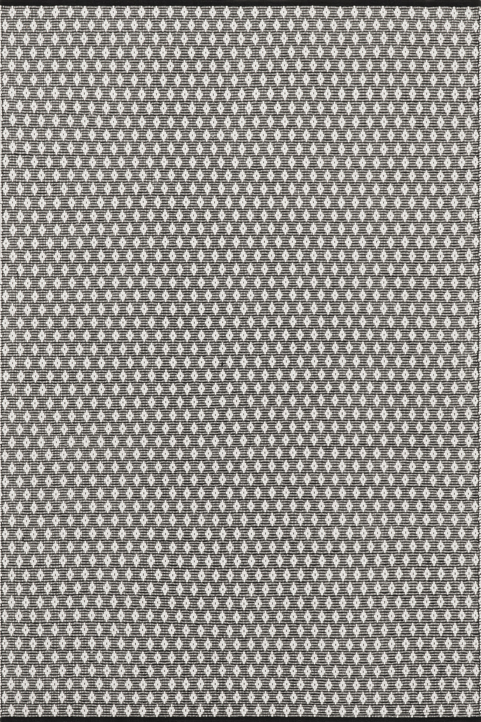 Elegant Black Diamond Handwoven Cotton Rug - Soft & Durable for Living Room, Bedroom, or Nursery Decor
