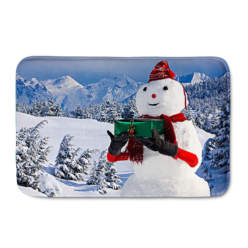Funny Christmas Small Rugs for Kids - Holiday Welcome Carpet & Winter Doormat - Perfect for Bedroom, Nursery, and Front Door Decor