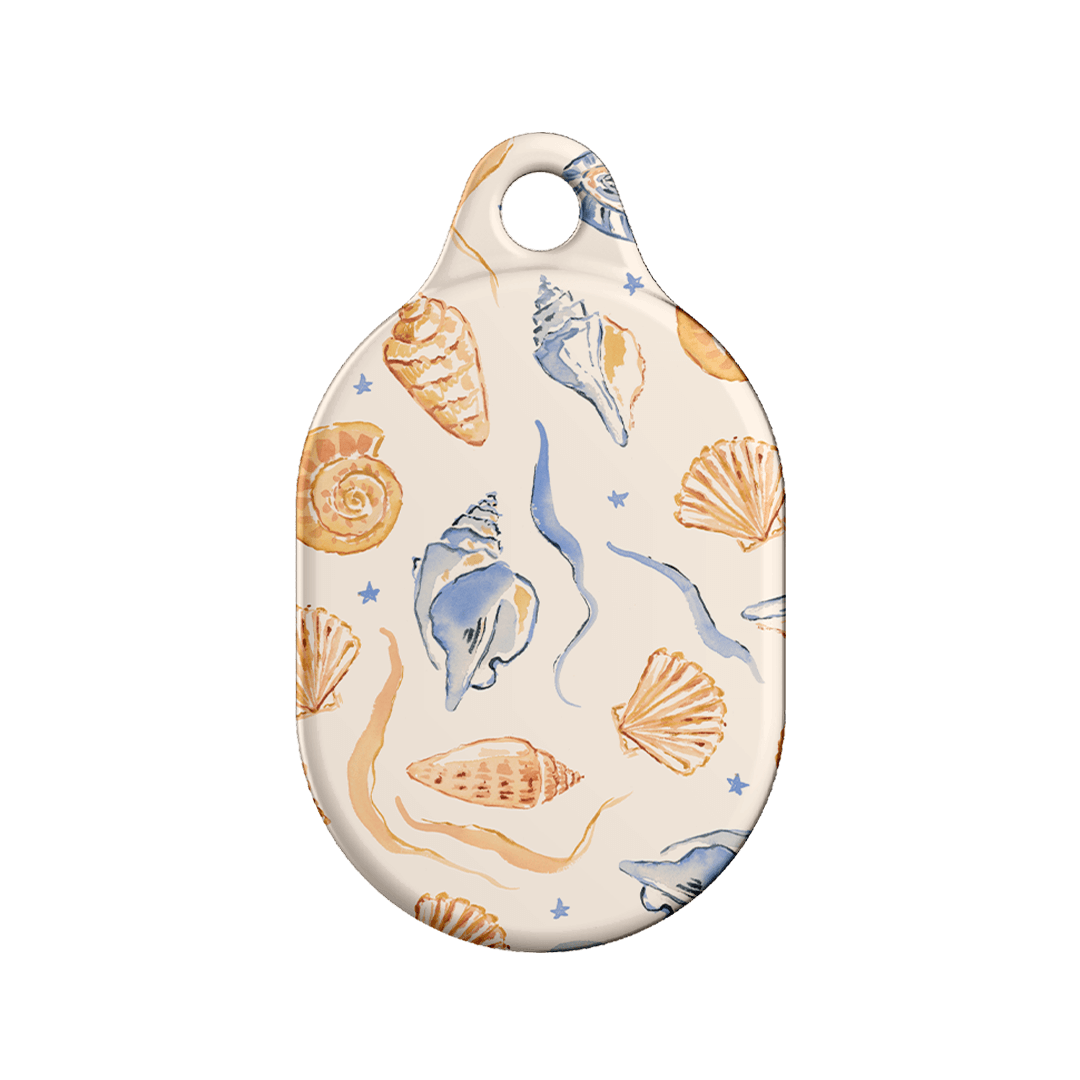 Shells & Swirls AirTag Case - Premium Protective Cover for Apple AirTag - Stylish & Durable Design for Keychains, Bags & Luggage Tracking