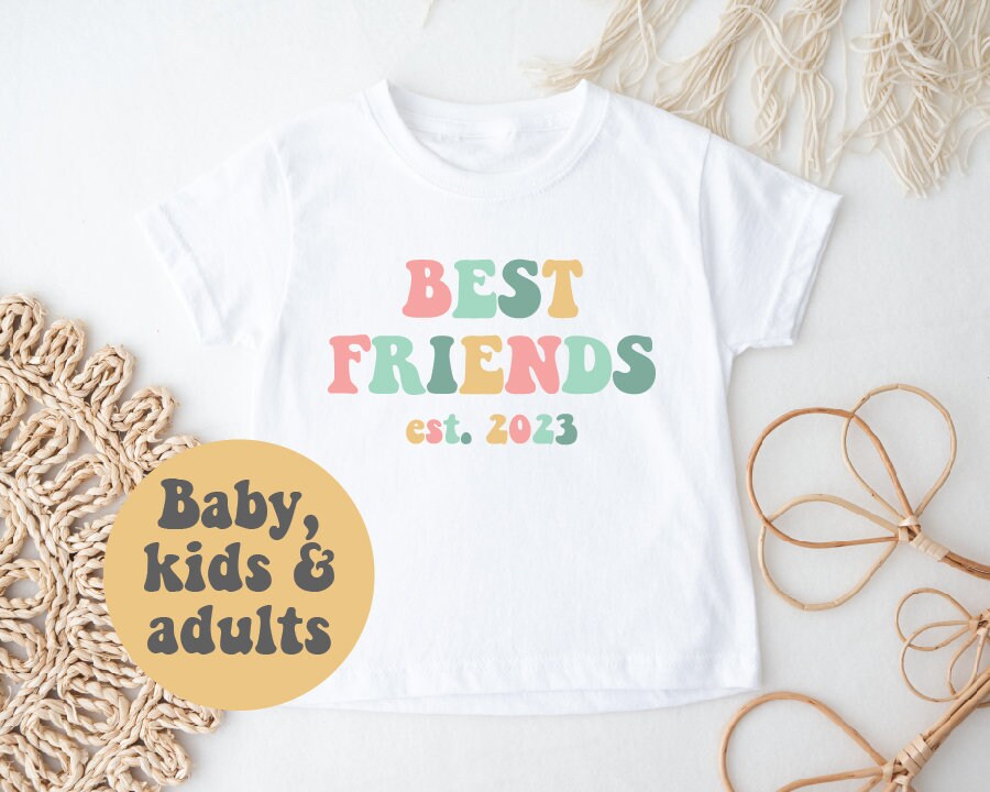 Best Friends Matching T-Shirts for Women & Men - Cute Couple Outfits, BFF Gifts - Perfect for Birthdays, Anniversaries, and Special Occasions