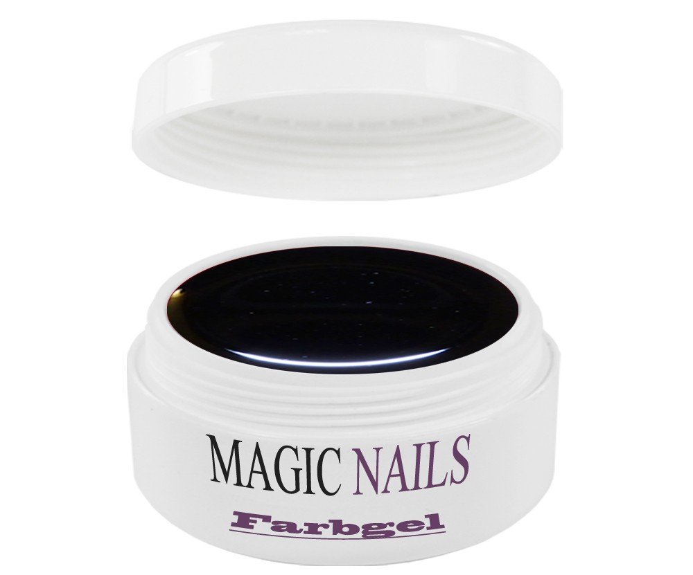 Magic Nails Black Color Gel Polish - 15ml Professional Nail Art Kit for Salon & Home Manicure