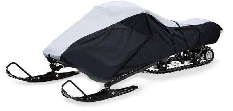 Heavy Duty 600D Waterproof Snowmobile Cover for Polaris, Skidoo, Yamaha - All Weather Protection with Storage Bag, Fits Up to 100