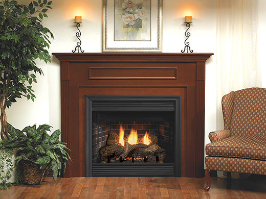 White Mountain Hearth Keystone Deluxe B-Vent Gas Fireplace Insert - Efficient Heating for Living Rooms & Bedrooms - Perfect for Home & Cabin Use