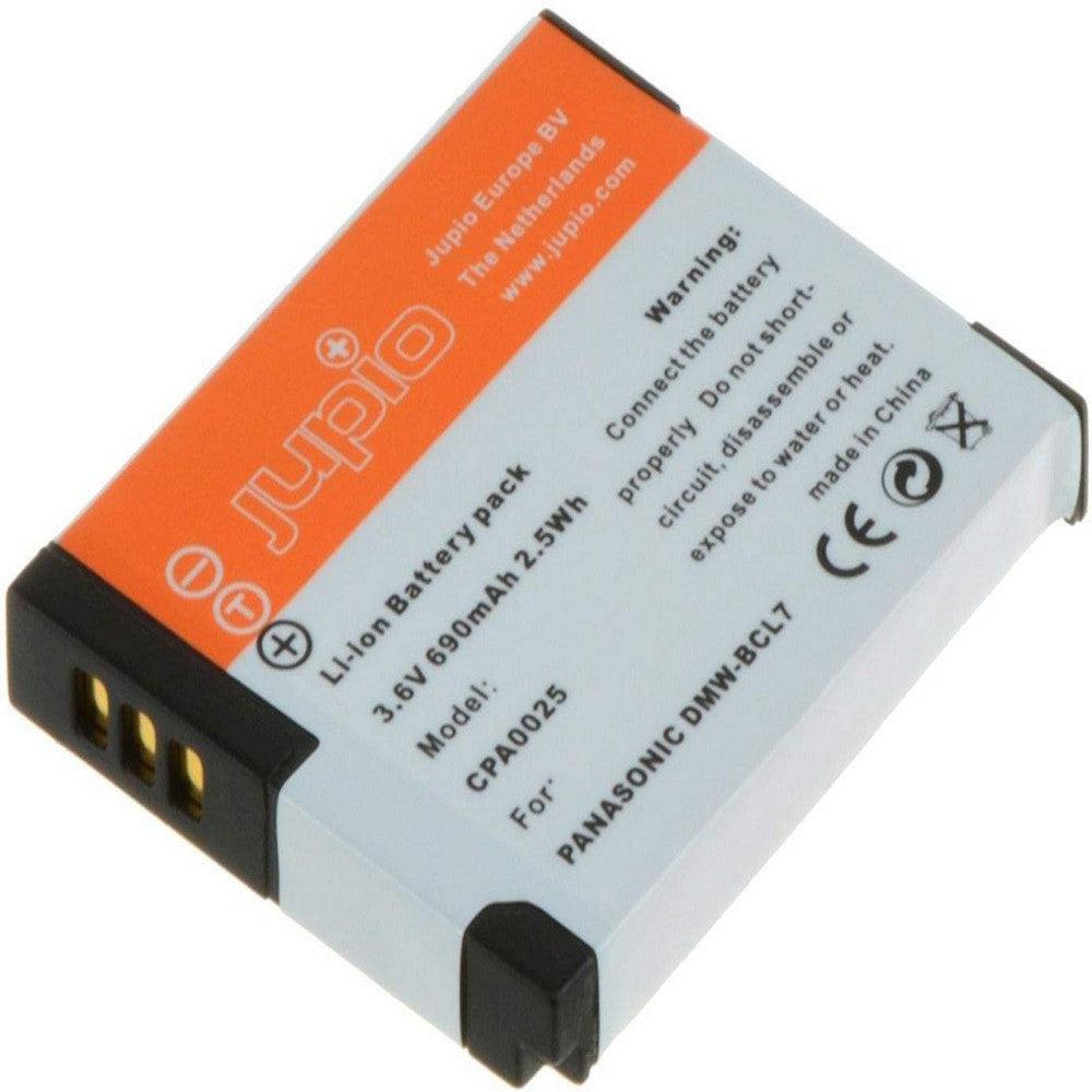 Original Jupio Replacement Camera Battery for Panasonic DMW-BCL7 3.6V 690mAh - Compatible with Lumix Cameras - Perfect for Travel, Photography & Professional Use