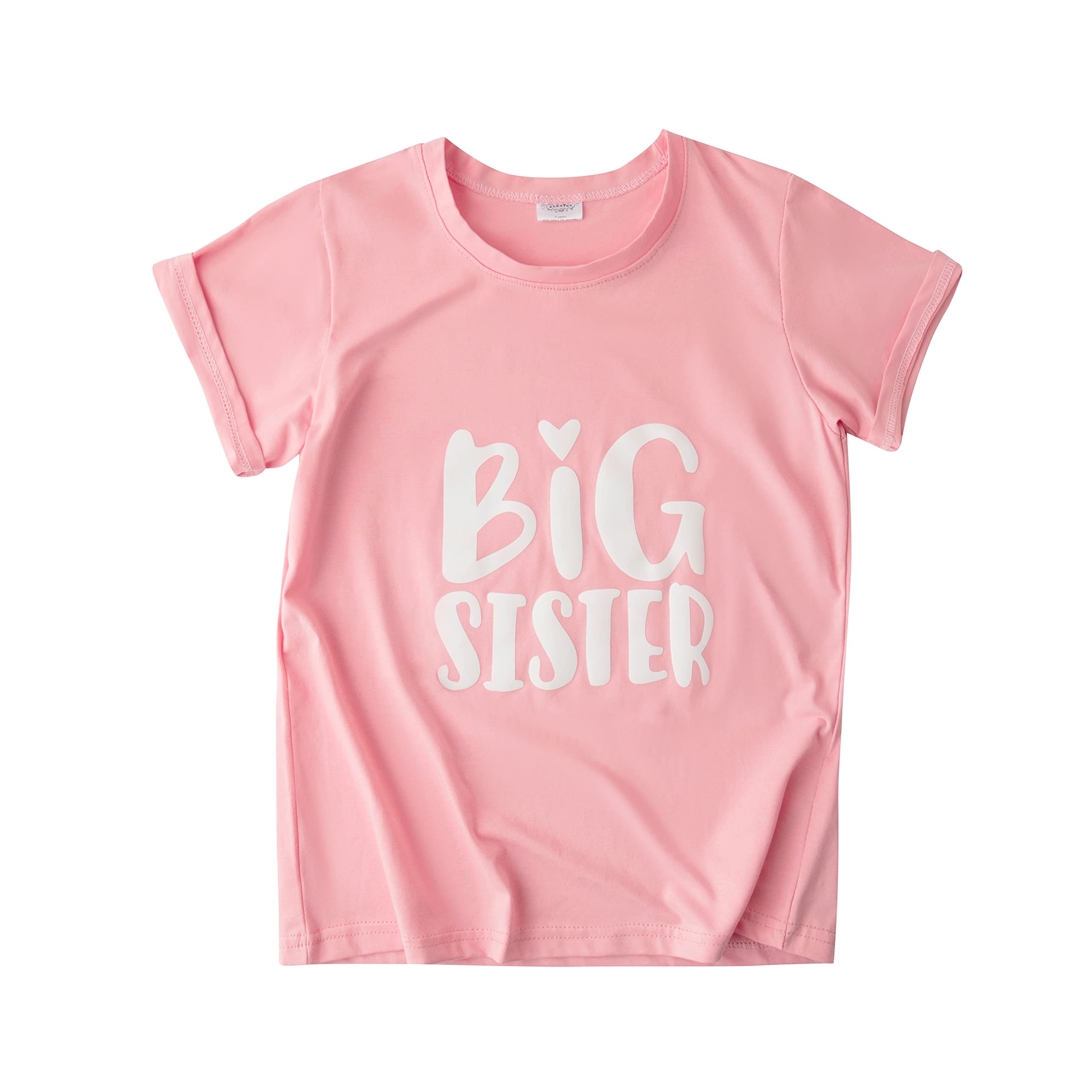 Big Sister Announcement Shirt for Toddler Girls - Cute Sibling Reveal Outfit for Newborn Baby Sister - Perfect for Pregnancy Announcements & Family Photos