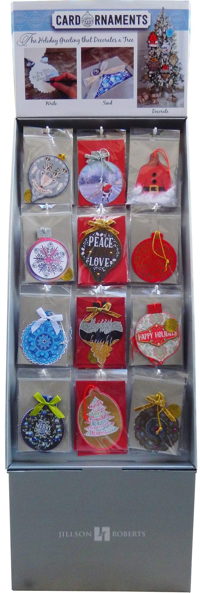 JILLSON & ROBERTS Christmas Greeting Card Assortment - 72 Holiday Cards with Envelopes for Festive Decorations & Seasonal Greetings | Perfect for Home, Office & Gift Giving