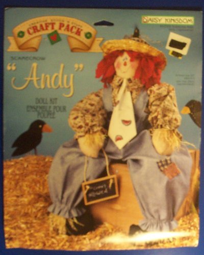 Andy Scarecrow Doll DIY Stitching Kit for Kids Crafts