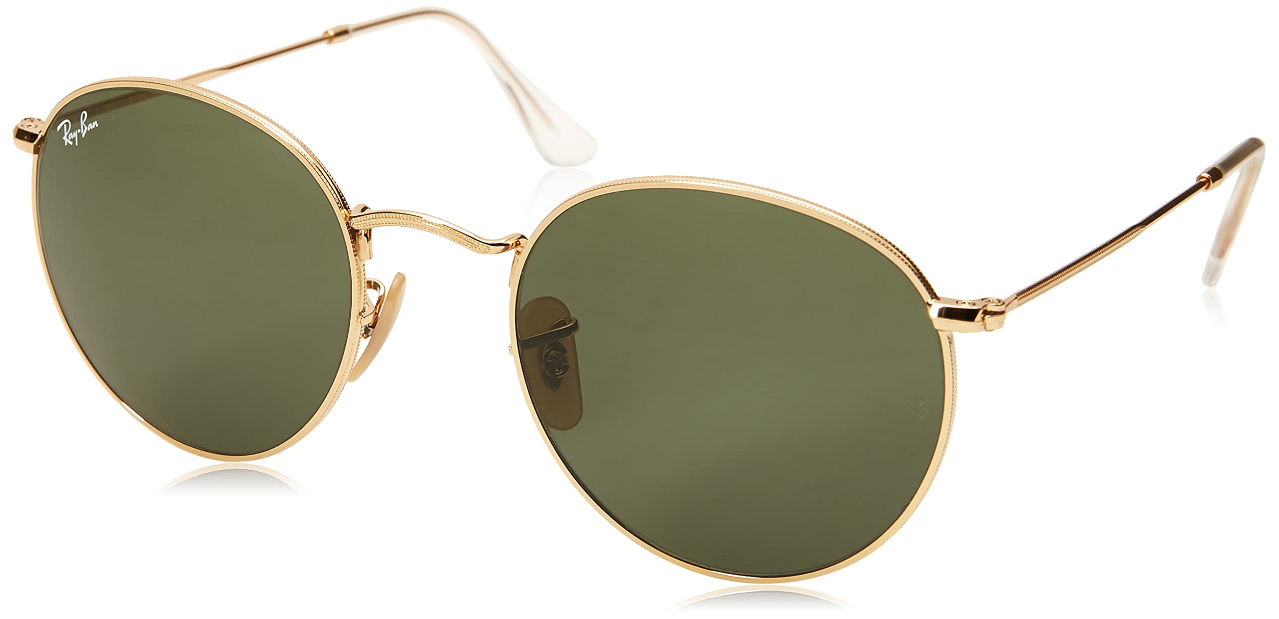 Ray-Ban RB3447 Round Metal Sunglasses for Men & Women - Classic Polarized UV Protection Aviator Sunglasses for Driving, Travel & Outdoor Activities