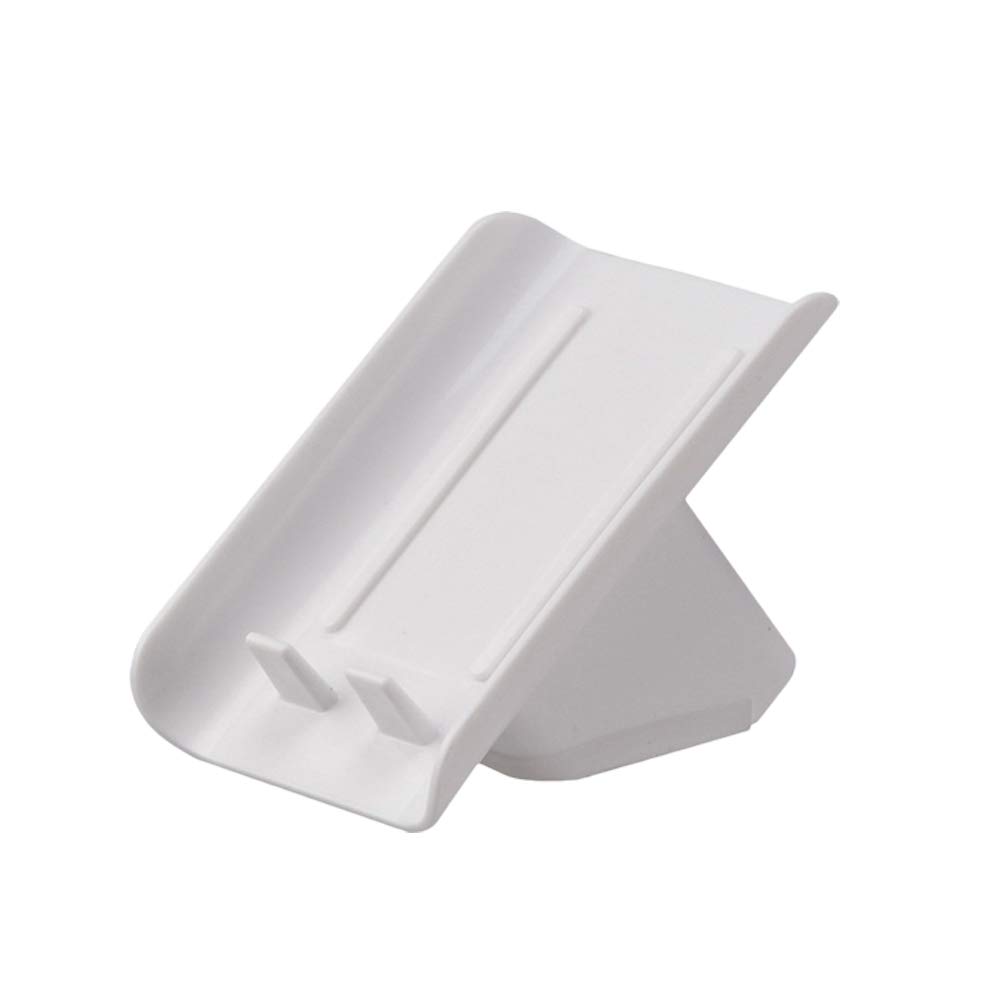 Plastic Tilt Shape Soap Box - Simple Bathroom Soap Rack Holder for Drying Soap | Practical Soap Storage Organizer for Home, Kitchen & Bathroom (White) | Perfect for Shower, Sink & Countertop Organization