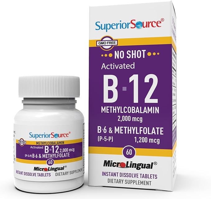 Premium Activated B12 Supplement 2mg - Supports Energy, Metabolism & Nerve Health - Ideal for Vegan, Vegetarian & Active Lifestyles