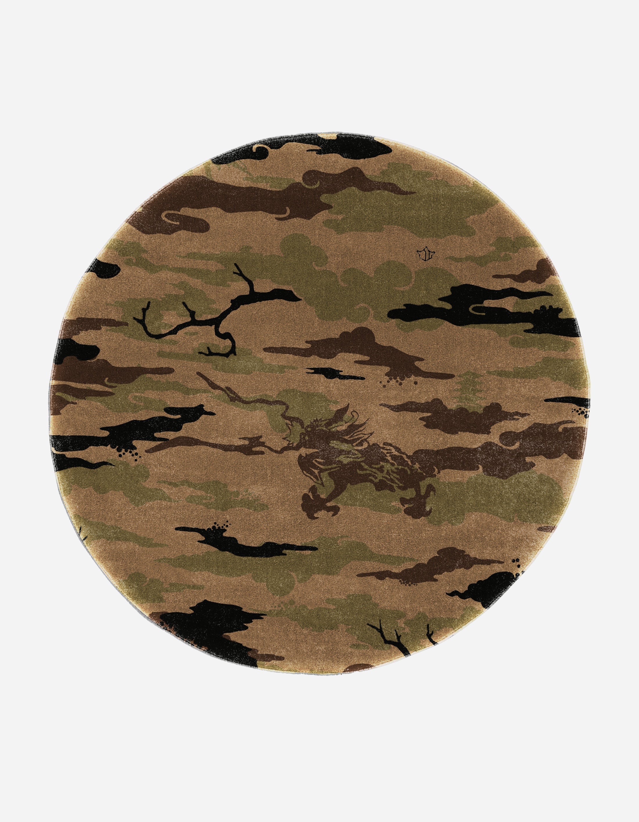 1535 XL DPM Bonsai Forest Circular Rug - Woodland Themed Home Decor for Living Room, Bedroom, or Nursery | Soft Area Rug for Cozy Indoor Spaces