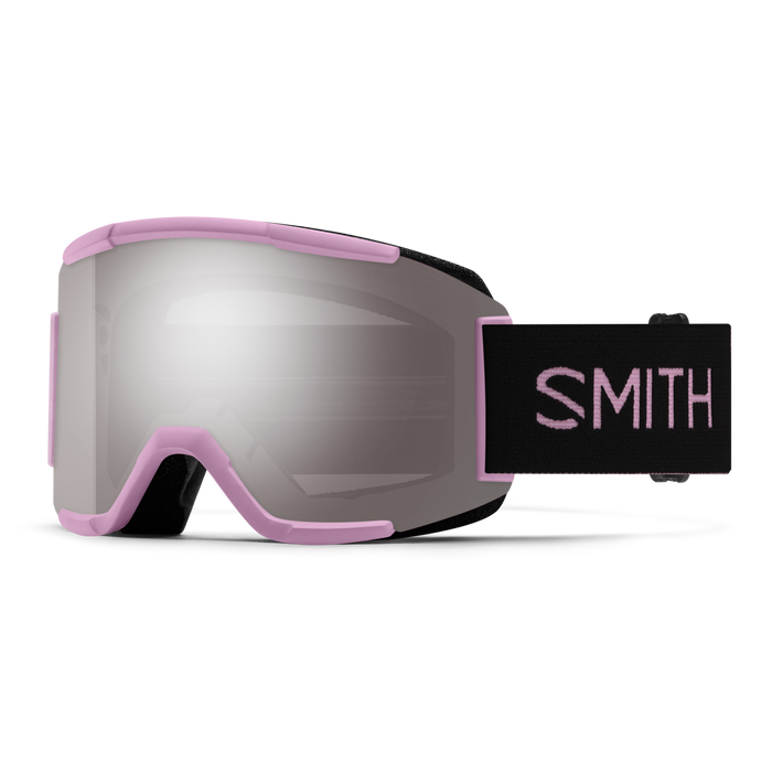 Smith 2025 Squad Goggle - Proper Pink with ChromaPop™ Sun Platinum Mirror Lens - Perfect for Skiing, Snowboarding & Outdoor Sports