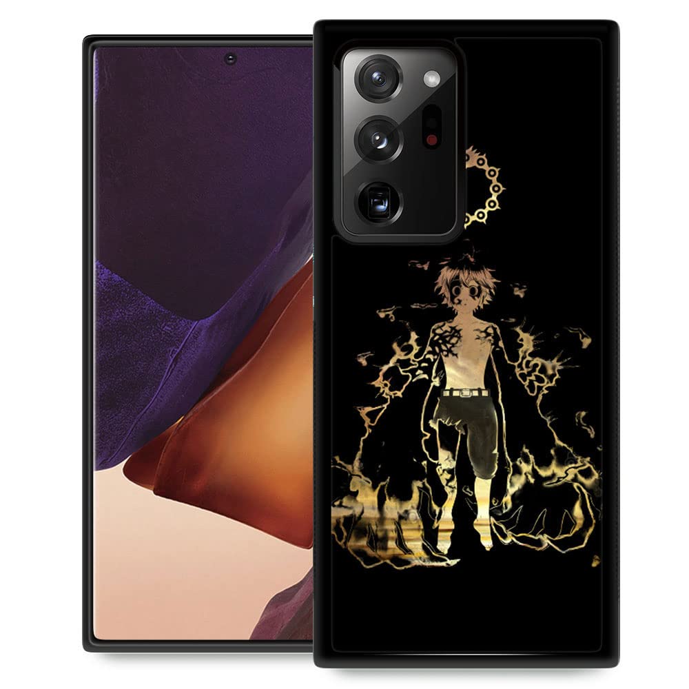 Samsung Galaxy Note 20 Ultra Case with Tempered Glass Back & Soft Silicone TPU - Shockproof Protective Phone Cover for Galaxy Note 20 Ultra (6.9 Inch) - Cute Cartoon Boy Design - Perfect for Daily Use, Travel and Outdoor Activities