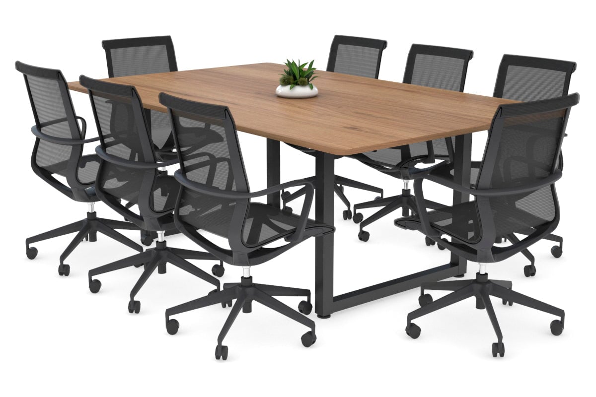 Modern Quadro Loop Legs Boardroom Table - 1800L x 1100W with Rounded Corners | Stylish Conference Table for Office Meetings & Corporate Events