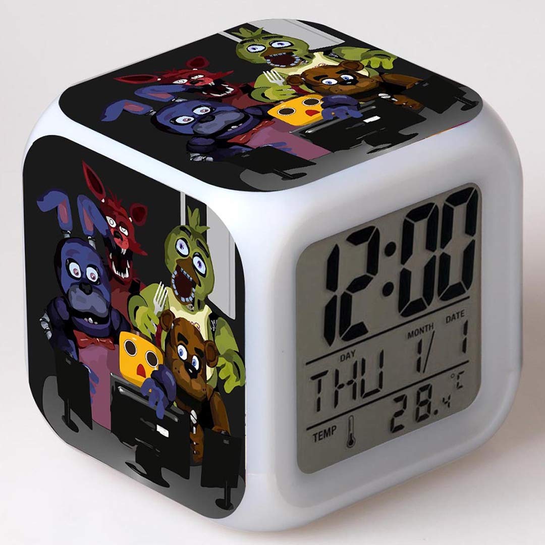 Astar Kids Alarm Clock with 7-Color Night Light & 8 Wake-Up Sounds - Digital Bedside Clock for Boys & Girls | Perfect for Bedrooms, Sleep Training & Gentle Morning Wake-Ups