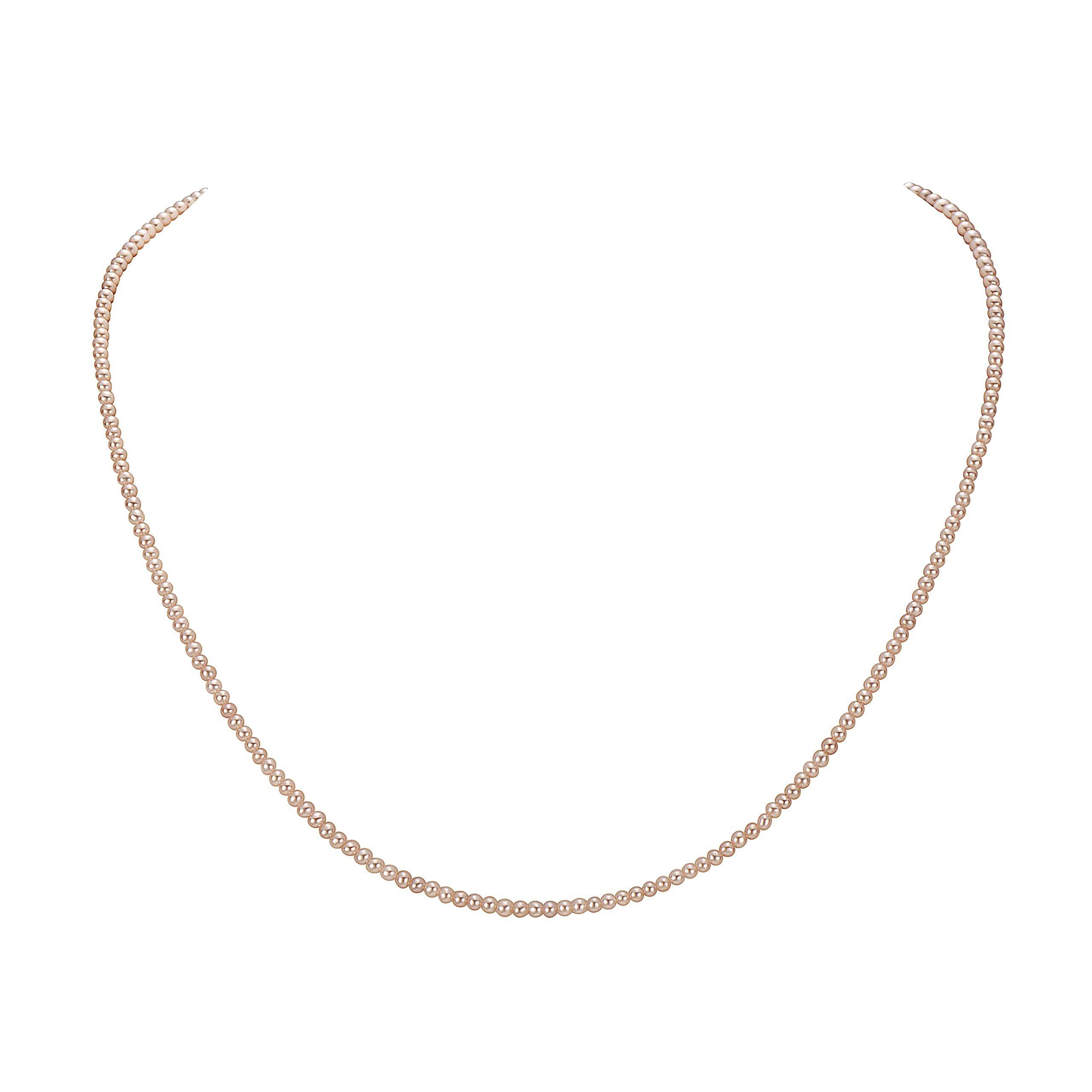 Sterling Silver Pink Pearl Necklace - 18