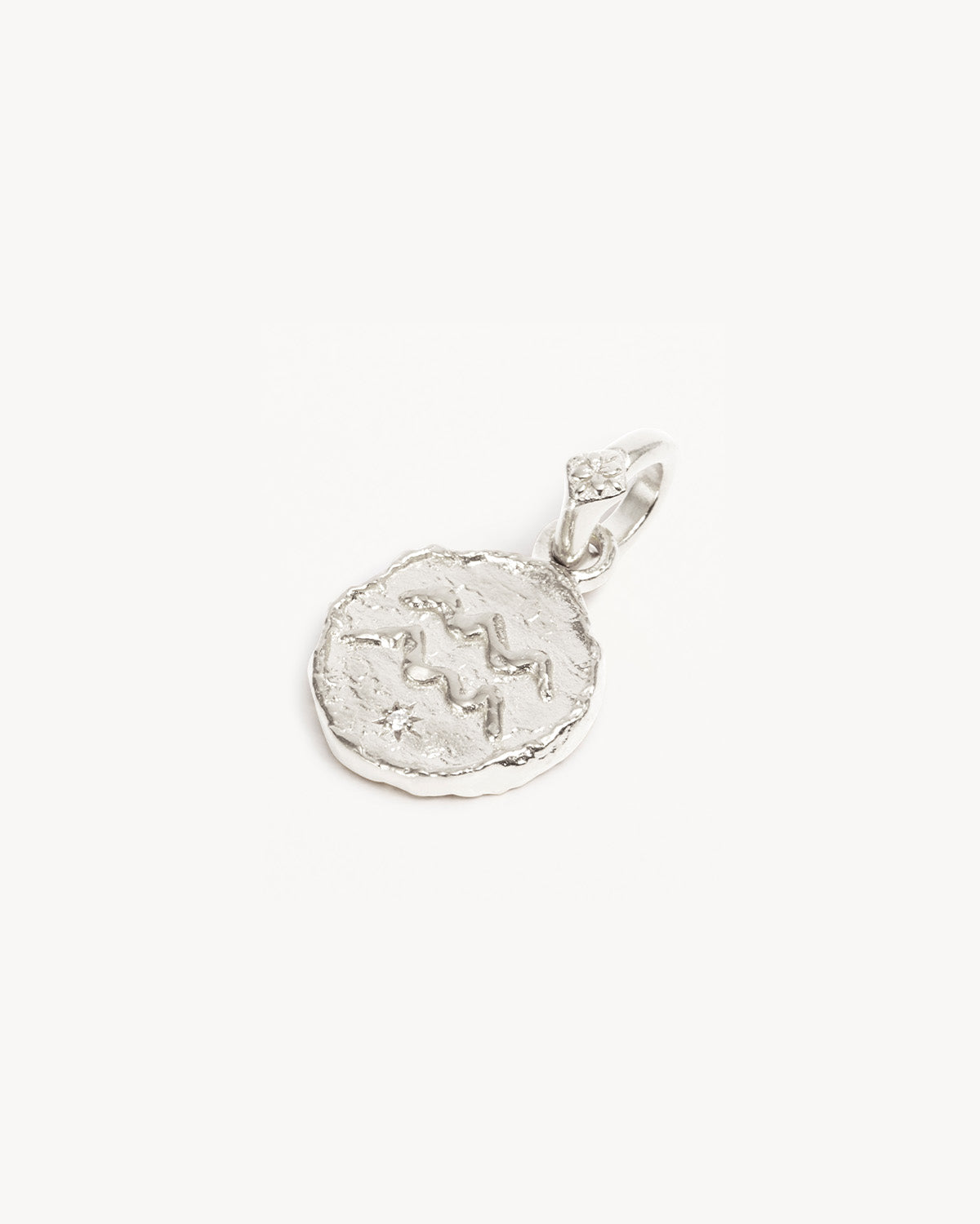 925 Sterling Silver Cosmic Love Zodiac Pendant Necklace - Aquarius Horoscope Jewelry for Women | Perfect Gift for Birthday, Valentine's Day & Spiritual Occasions